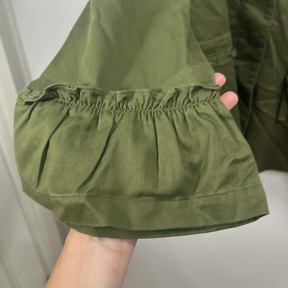 J.Jill Green Ruffle Trim Utility Jacket size 2X. NWT. - Picture 4 of 13